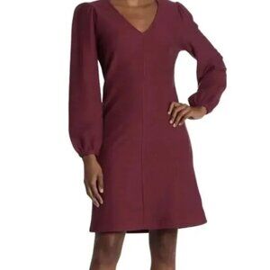 Soft red ribbed cotton dress by Madewell. Hits just below the knee